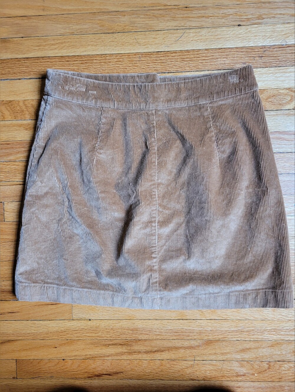 Wilfred Free Aritzia Corduroy Button Down A-Line Mini Skirt Brown Size 8 - Picture 5 of 7